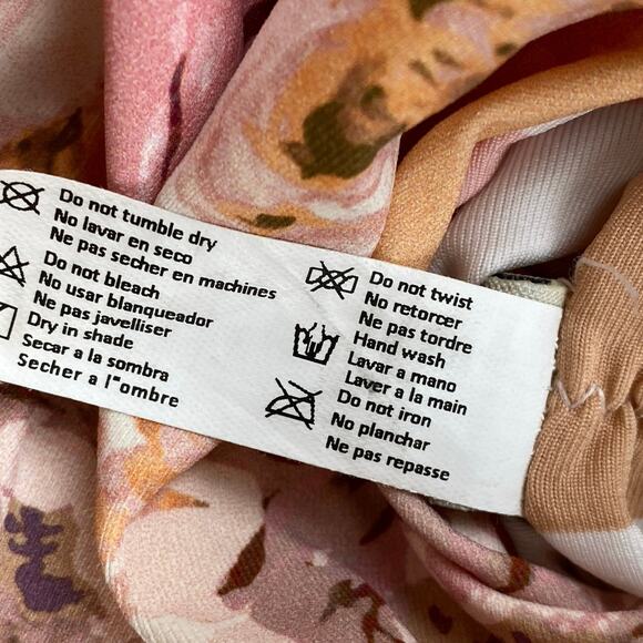 Maaji Afrodita Danish Classic One Piece Size Medium Pink White Brown Burgundy - Picture 13 of 14